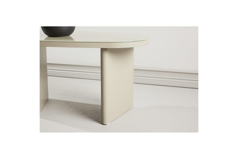 Sidobord Grönvik - Beige, 70 x 45 - Möbler - Bord & matgrupp - Avlastningsbord & sidobord - Lampbord & sidobord