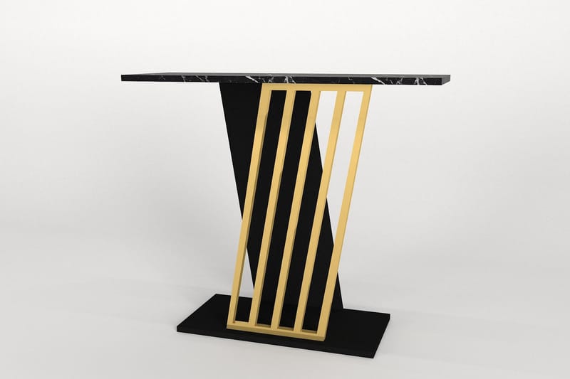 Sidobord Gravity 90x76,8 cm Svart/Guld - Hanah Home - Lampbord & sidobord - Brickbord & småbord