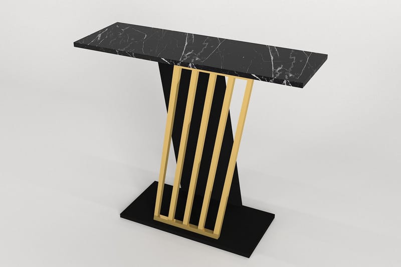 Sidobord Gravity 90x76,8 cm Svart/Guld - Hanah Home - Möbler - Bord & matgrupp - Avlastningsbord & sidobord - Lampbord & sidobord