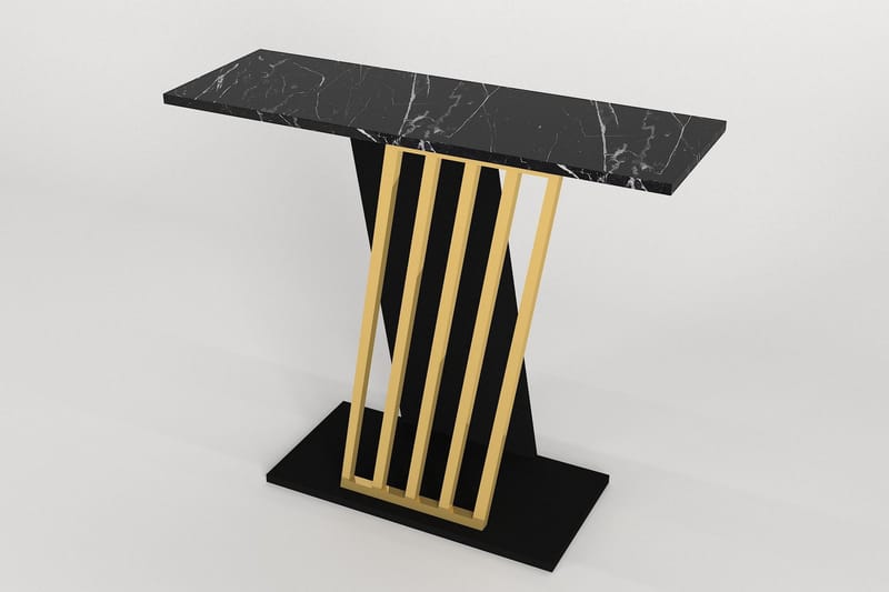 Sidobord Gravity 90x76,8 cm Svart/Guld - Hanah Home - Lampbord & sidobord - Brickbord & småbord