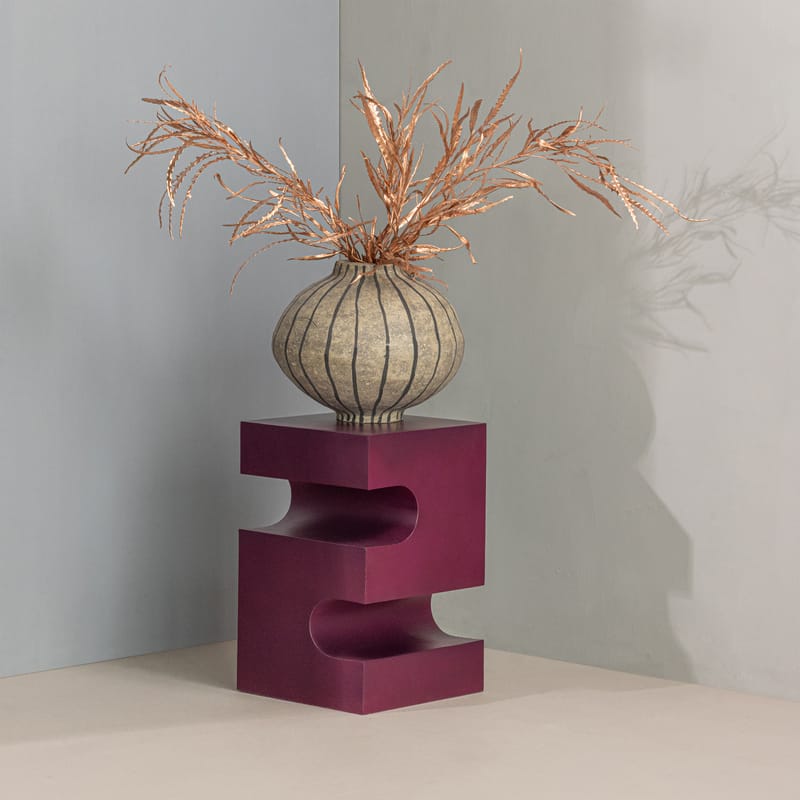 Sidobord Jessa 30 cm - Lila/Brun - Möbler - Bord & matgrupp - Avlastningsbord & sidobord - Lampbord & sidobord