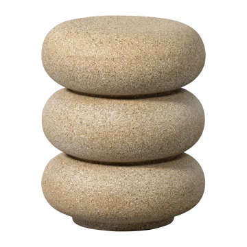 Sidobord Laurel 40 cm Rund - Beige - Möbler - Bord & matgrupp - Avlastningsbord & sidobord - Lampbord & sidobord