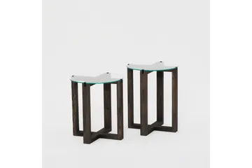 Liepene Sidobord 45x40 cm Svart - Hanah Home - Möbler - Bord & matgrupp - Avlastningsbord & sidobord - Brickbord & småbord