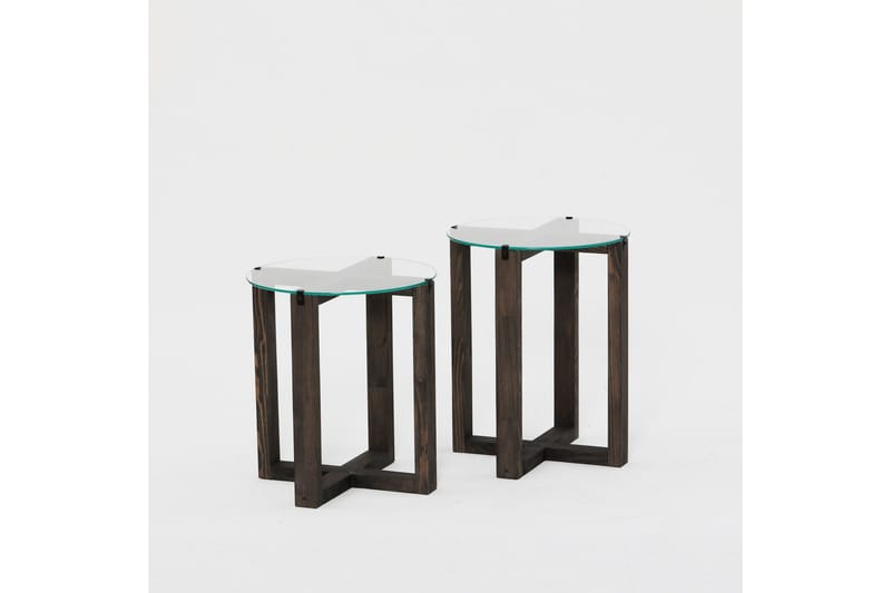 Liepene Sidobord 45x40 cm Svart, Hanah Home