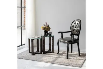 Liepene Sidobord 45x40 cm Svart - Hanah Home - Möbler - Bord & matgrupp - Avlastningsbord & sidobord - Brickbord & småbord