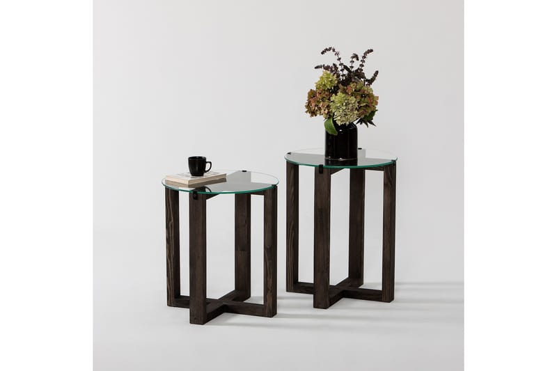 Liepene Sidobord 45x40 cm Svart - Hanah Home - Möbler - Bord & matgrupp - Avlastningsbord & sidobord - Brickbord & småbord