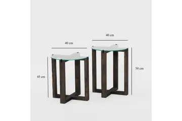 Liepene Sidobord 45x40 cm Svart - Hanah Home - Möbler - Bord & matgrupp - Avlastningsbord & sidobord - Brickbord & småbord