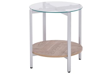Sidobord Lovell Silver, ljust trä