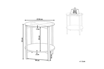 Sidobord Lovell Silver, ljust trä - Silver, ljust trä - Möbler - Bord & matgrupp - Avlastningsbord & sidobord - Lampbord & sidobord