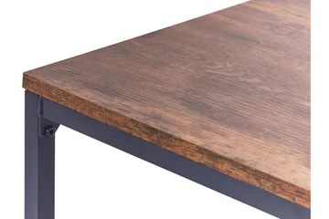 Sidobord mörkt trä med svart KENNER Black||Dark wood - Möbler - Bord & matgrupp - Avlastningsbord & sidobord - Brickbord & småbord