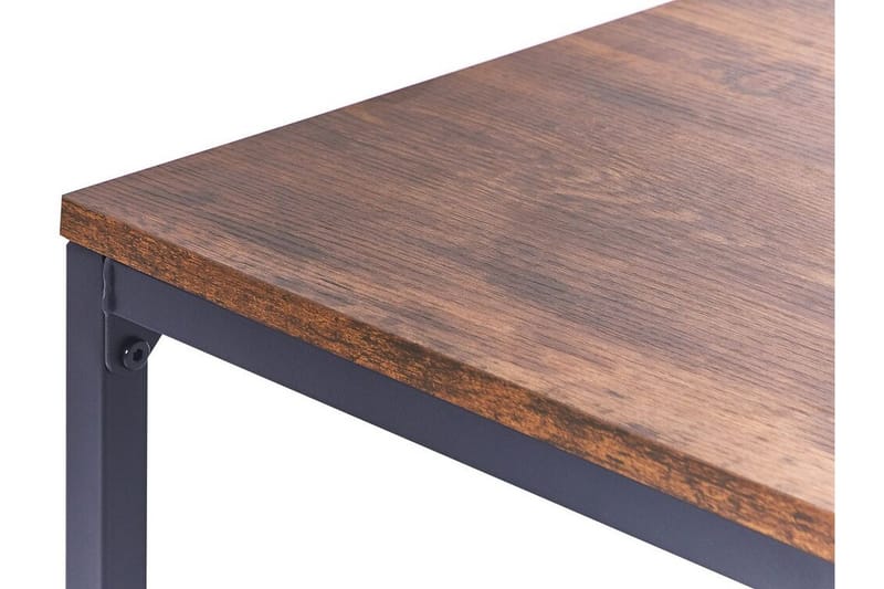 Sidobord mörkt trä med svart KENNER Black||Dark wood - Möbler - Bord & matgrupp - Avlastningsbord & sidobord - Brickbord & småbord
