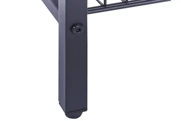 Sidobord mörkt trä med svart KENNER Black||Dark wood - Möbler - Bord & matgrupp - Avlastningsbord & sidobord - Brickbord & småbord