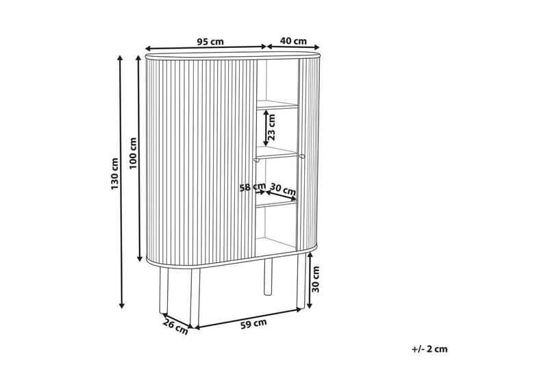 Sidobord Manara 95x40x130 cm - 95x40x130 cm - Möbler - Bord & matgrupp - Avlastningsbord & sidobord - Lampbord & sidobord