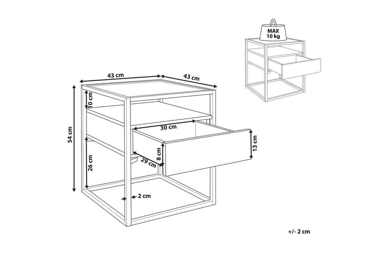 Sidobord Mauk - Möbler - Bord & matgrupp - Avlastningsbord & sidobord - Lampbord & sidobord
