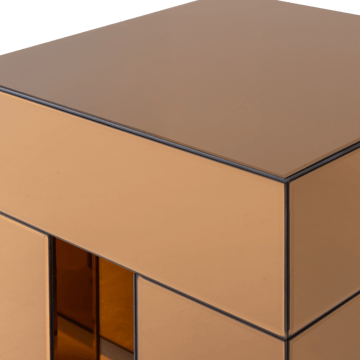 Sidobord Mirrox 45 cm - Brun - Möbler - Bord & matgrupp - Avlastningsbord & sidobord - Lampbord & sidobord