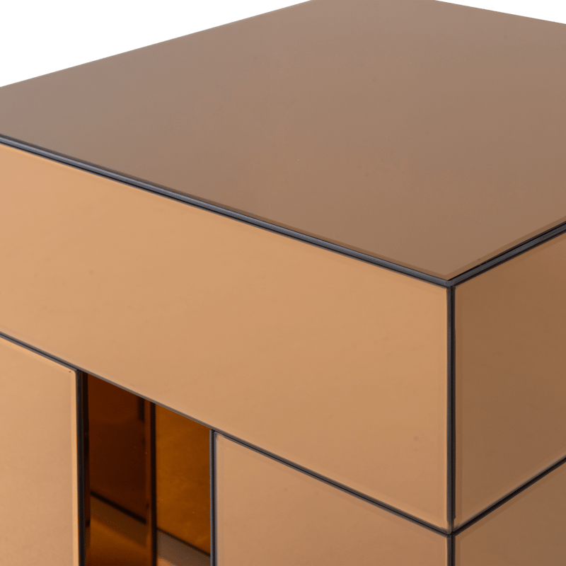 Sidobord Mirrox 45 cm - Brun - Möbler - Bord & matgrupp - Avlastningsbord & sidobord - Lampbord & sidobord