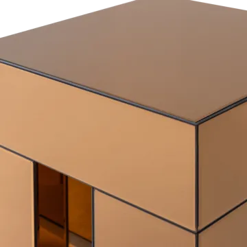 Sidobord Mirrox 45 cm - Brun - Möbler - Bord & matgrupp - Avlastningsbord & sidobord - Brickbord & småbord