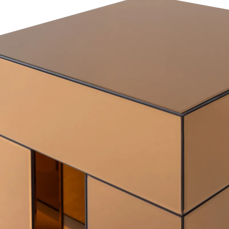 Sidobord Mirrox 45 cm - Brun - Möbler - Bord & matgrupp - Avlastningsbord & sidobord - Brickbord & småbord