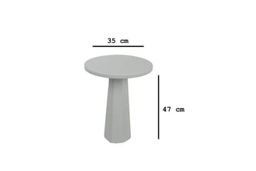 Sidobord Miu Vit - Vit - Möbler - Bord & matgrupp - Avlastningsbord & sidobord - Lampbord & sidobord