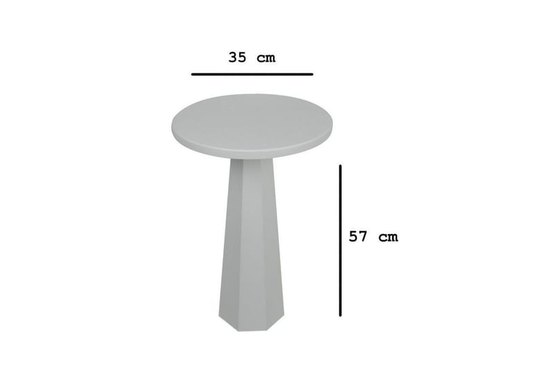 Sidobord Miu Vit - Vit - Möbler - Bord & matgrupp - Avlastningsbord & sidobord - Lampbord & sidobord