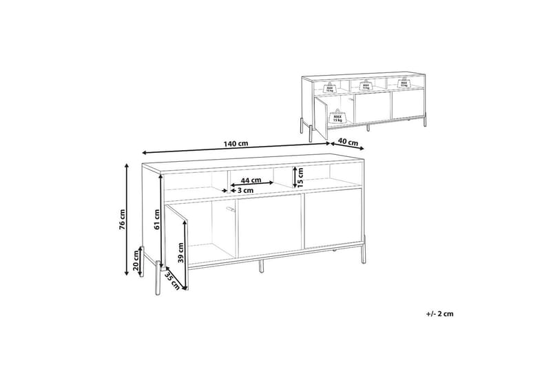 Sidobord Moines - Möbler - Bord & matgrupp - Avlastningsbord & sidobord - Konsolbord & hallbord