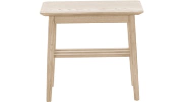 Sidobord Olsund med Hylla - Vitpigmenterad - Möbler - Bord & matgrupp - Avlastningsbord & sidobord - Brickbord & småbord