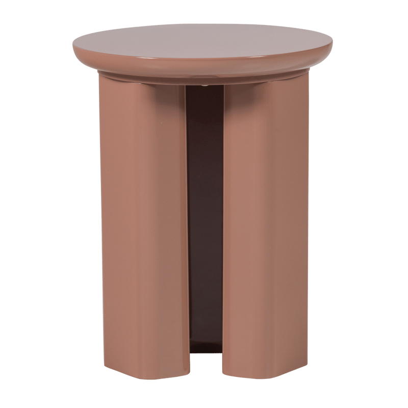 Sidobord Orivo 40 cm Rund - Gammalrosa - Möbler - Bord & matgrupp - Avlastningsbord & sidobord - Lampbord & sidobord