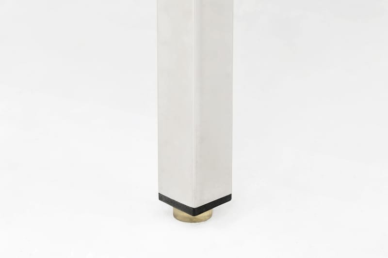 Sidobord Riseine 50 cm Runt - Vit|Stål - Marmorbord - Lampbord & sidobord - Brickbord & småbord
