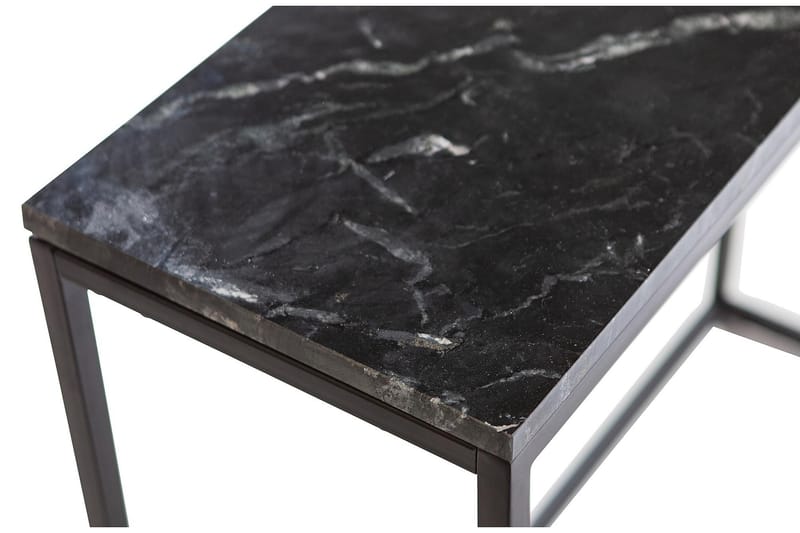 Sidobord Sneha 90 cm - Marmor/Svart - Konsolbord & hallbord - Avlastningsbord & sidobord - Hallförvaring