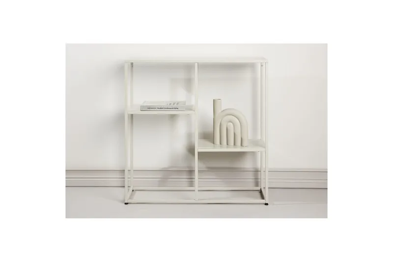 Sidobord Staal - Beige, 26x80x80 - Möbler - Bord & matgrupp - Avlastningsbord & sidobord - Lampbord & sidobord