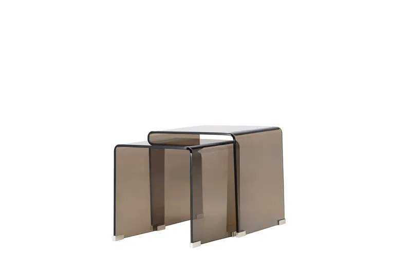 Sidobord Telemark 36 cm - Bruntonat glas - Möbler - Bord & matgrupp - Avlastningsbord & sidobord - Satsbord