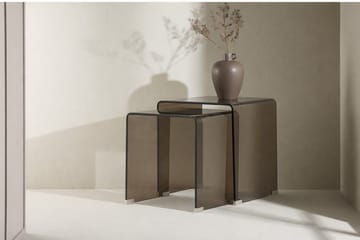 Sidobord Telemark 36 cm - Bruntonat glas - Möbler - Bord & matgrupp - Avlastningsbord & sidobord - Satsbord