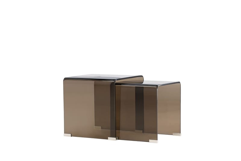 Sidobord Telemark 36 cm - Bruntonat glas - Möbler - Bord & matgrupp - Avlastningsbord & sidobord - Satsbord