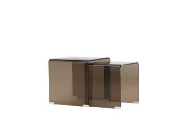 Sidobord Telemark 36 cm - Bruntonat glas - Möbler - Bord & matgrupp - Avlastningsbord & sidobord - Satsbord