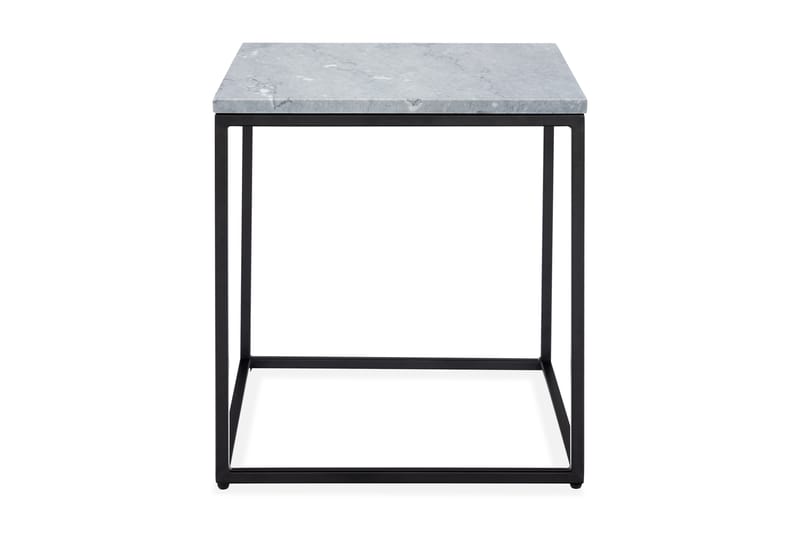 Sidobord Titania 45 cm Marmor - Grå|Svart - Brickbord & småbord - Marmorbord - Lampbord & sidobord
