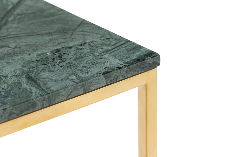Sidobord Titania 50 cm Marmor - Grön|Mässing - Lampbord & sidobord - Brickbord & småbord
