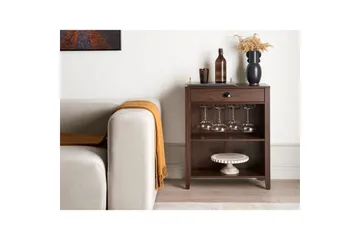 Sidobord Walkerston Mörkt trä - Mörkt trä - Möbler - Bord & matgrupp - Avlastningsbord & sidobord - Lampbord & sidobord