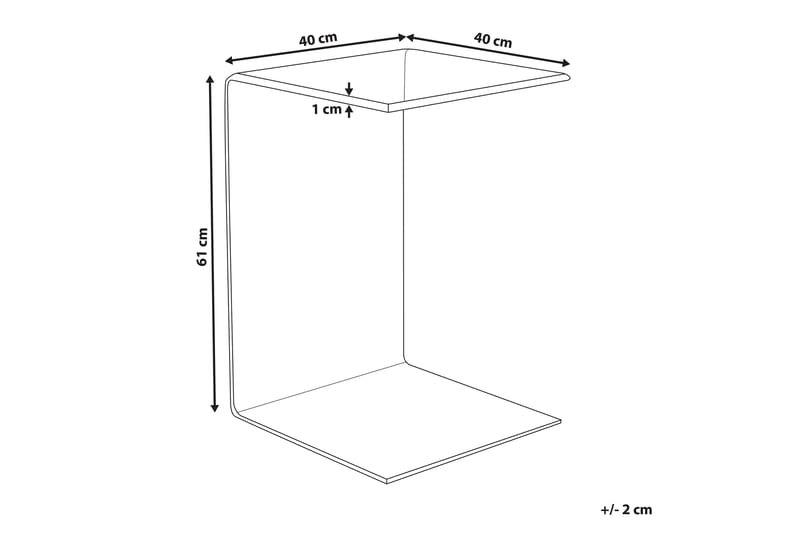 Sidobord Wehnert Transparent - Transparent - Möbler - Bord & matgrupp - Avlastningsbord & sidobord