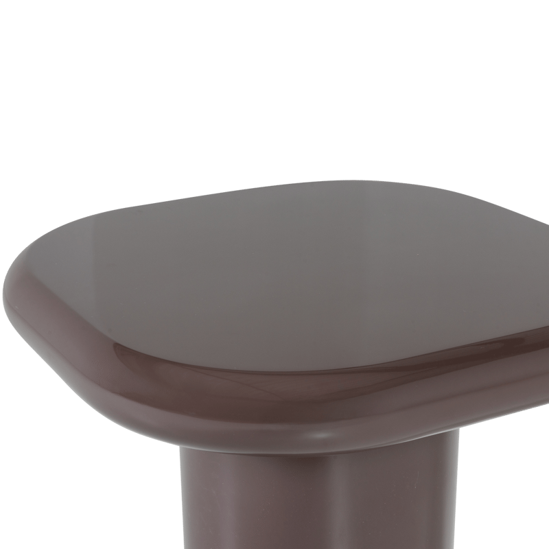 Sidobord Zava 50 cm - Mörkbrun - Möbler - Bord & matgrupp - Avlastningsbord & sidobord - Lampbord & sidobord