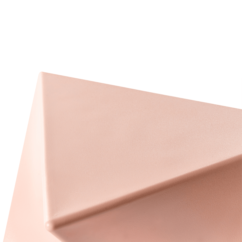 Sidobord Pecos 40x40 cm - Pastellrosa - Möbler - Bord & matgrupp - Avlastningsbord & sidobord - Brickbord & småbord