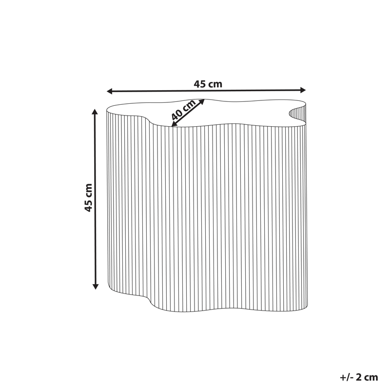 Sidobord Perry - Off-white - Möbler - Bord & matgrupp - Avlastningsbord & sidobord - Brickbord & småbord