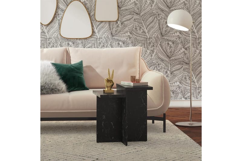 Sidobord/Avslutningsbord Brielle Svart marmor - Svart marmor - Möbler - Bord & matgrupp - Avlastningsbord & sidobord - Lampbord & sidobord