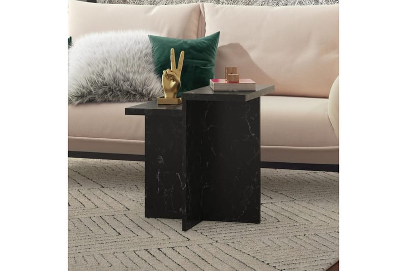 Sidobord/Avslutningsbord Brielle Svart marmor - Svart marmor - Möbler - Bord & matgrupp - Avlastningsbord & sidobord - Lampbord & sidobord