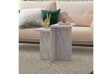 Sidobord/Avslutningsbord Brielle Vit Marmor - Vit Marmor - Möbler - Bord & matgrupp - Avlastningsbord & sidobord - Lampbord & sidobord
