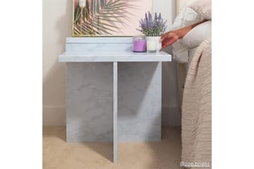 Sidobord/Avslutningsbord Brielle Vit Marmor - Vit Marmor - Möbler - Bord & matgrupp - Avlastningsbord & sidobord - Lampbord & sidobord