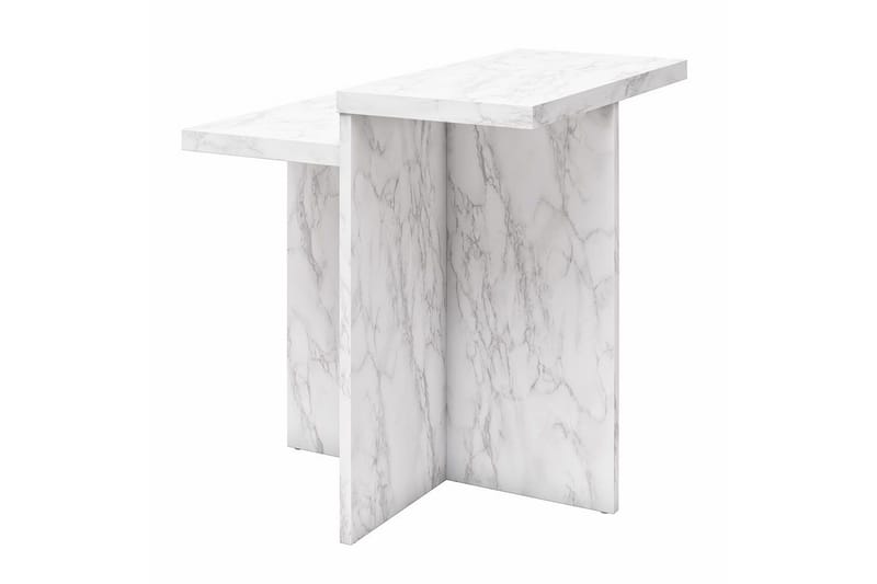 Sidobord/Avslutningsbord Brielle Vit Marmor - Vit Marmor - Möbler - Bord & matgrupp - Avlastningsbord & sidobord - Lampbord & sidobord