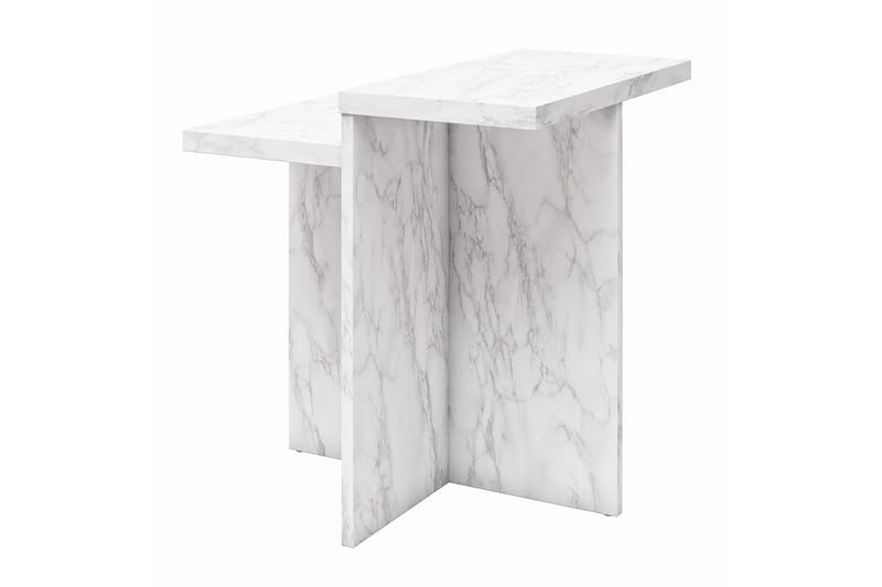 Sidobord/Avslutningsbord Brielle Vit Marmor - Vit Marmor - Möbler - Bord & matgrupp - Avlastningsbord & sidobord - Lampbord & sidobord
