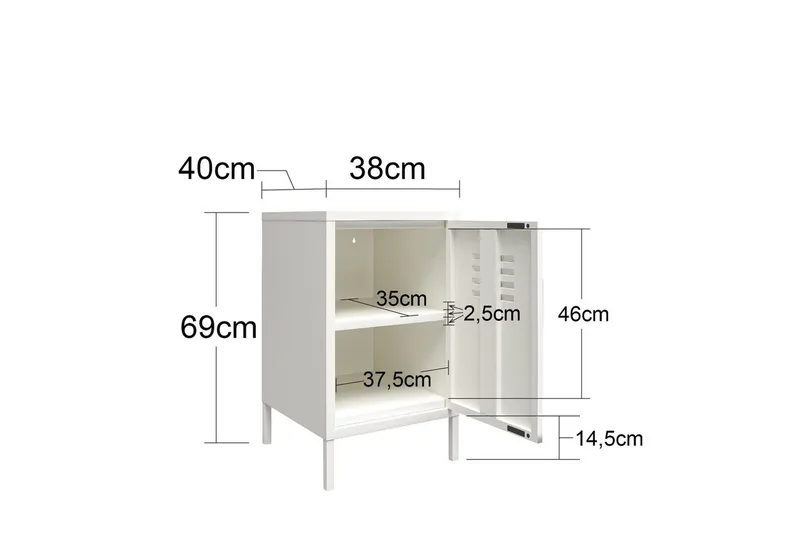 Sidobord/Avslutningsbord Mission District Blekt Grön - Blekt Grön - Möbler - Bord & matgrupp - Avlastningsbord & sidobord - Lampbord & sidobord