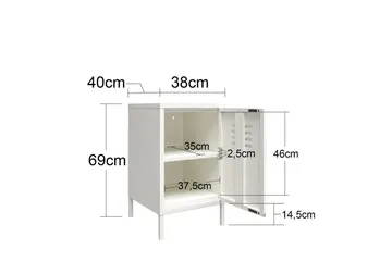 Sidobord/Avslutningsbord Mission District Blekt Grön - Blekt Grön - Möbler - Bord & matgrupp - Avlastningsbord & sidobord - Lampbord & sidobord