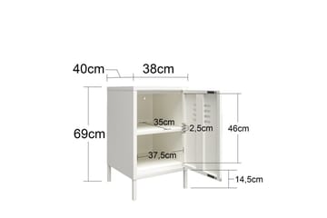 Sidobord/Avslutningsbord Mission District Rosa - Rosa - Möbler - Bord & matgrupp - Avlastningsbord & sidobord - Lampbord & sidobord